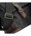 Heritage waxed canvas messenger bag one size black Quadra