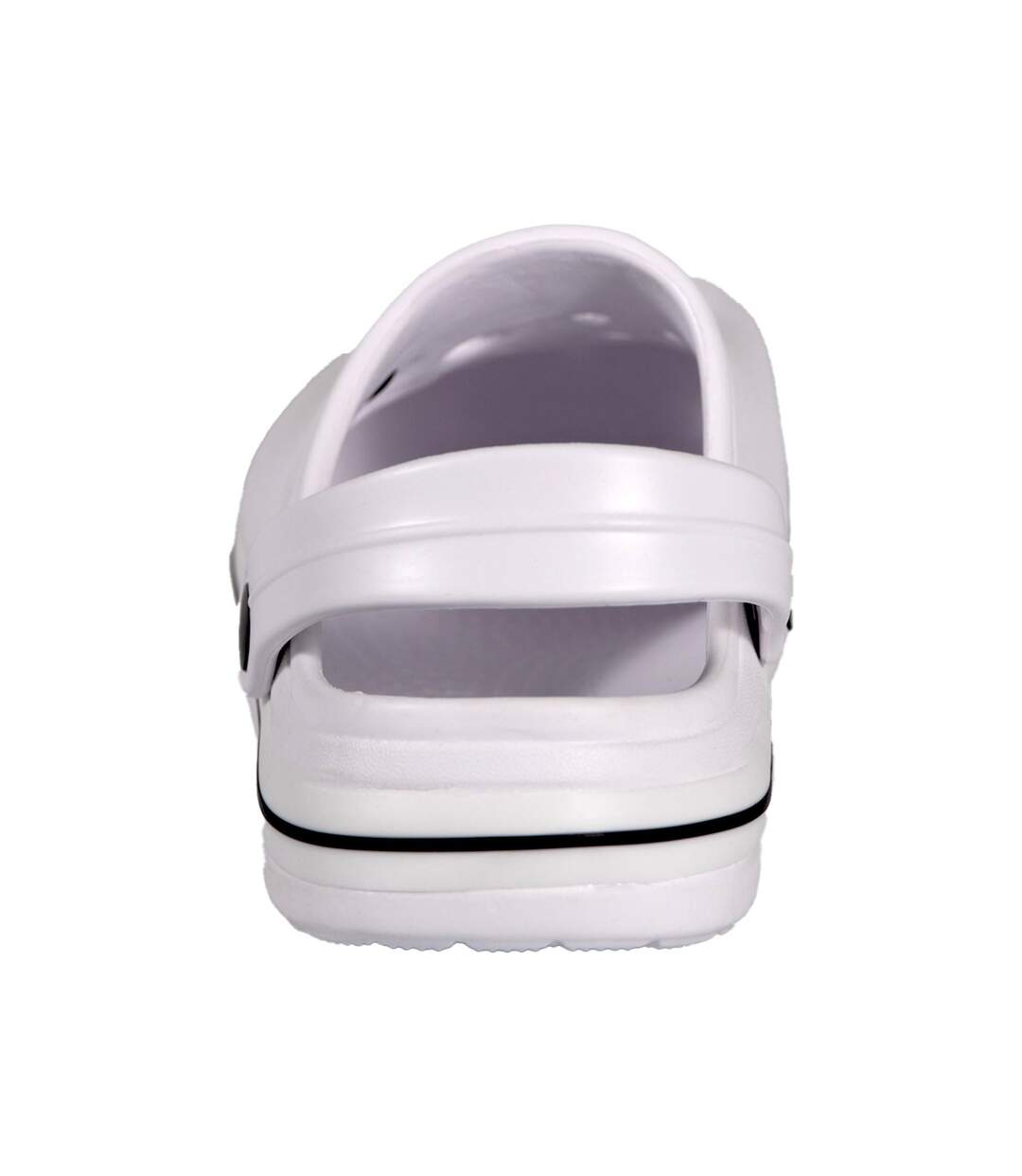 Unisex Adult Contrast Detail Clogs White Keanu-2