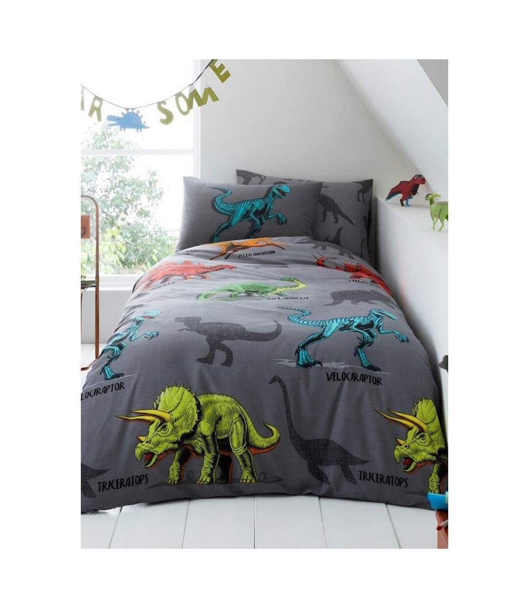 Dino friends duvet cover set multicoloured Generic-1