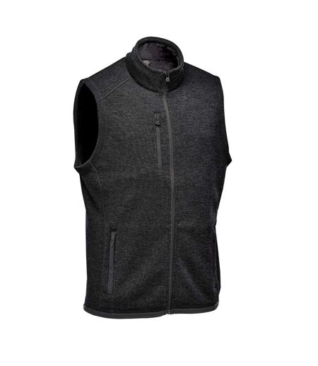 Mens Avalante Knitted Heather Full Zip Gilet Black Stormtech