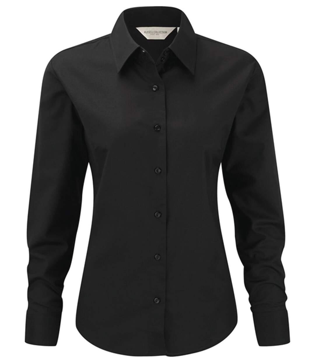 Chemise manches longues - Femme - RU932F - noir-1