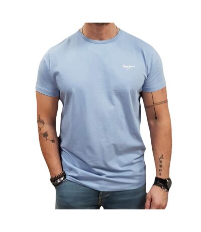 T-shirt bleu homme pepe jeans original basic - s