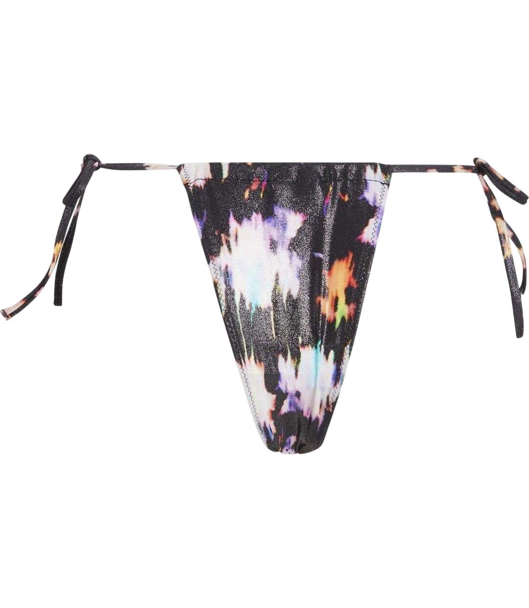 Bas De Maillot De Bain Motif/style Impression À La Feuille D´aluminium Femme Noir Blanc Calvin Klein-3