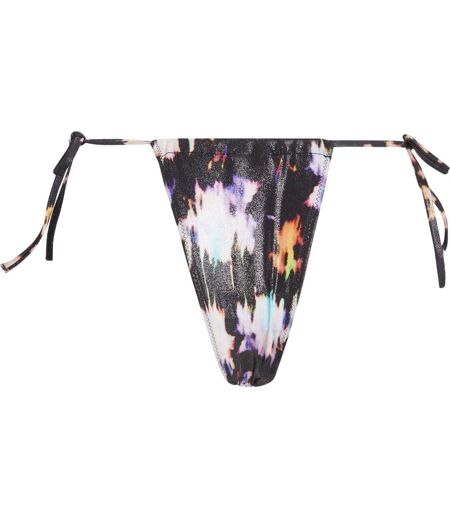 Bas De Maillot De Bain Motif/style Impression À La Feuille D´aluminium Femme Noir Blanc Calvin Klein