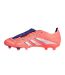 Mens League Fold Over Synthetic Firm Ground Football Boots Orange White Adidas-3