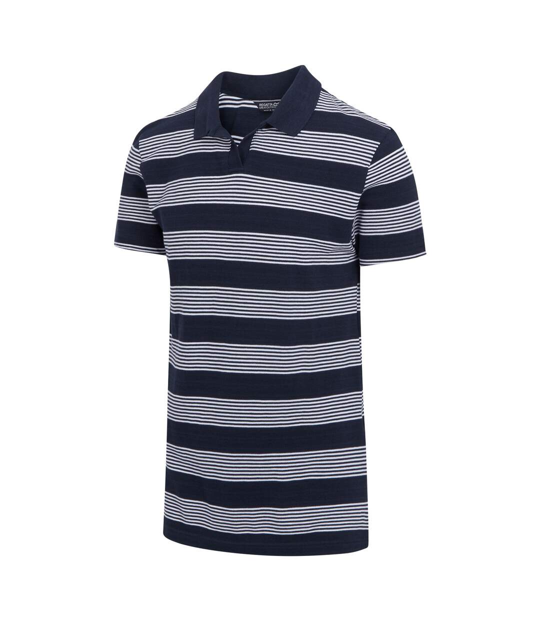 Polo tempete homme bleu marine / blanc Regatta-3