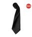 Premier Mens Plain Satin Tie (Narrow Blade) (Pack of 2) (Black) (One Size) - UTRW6934