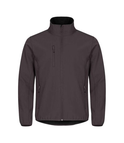 Mens Classic Soft Shell Jacket Blood Orange Clique