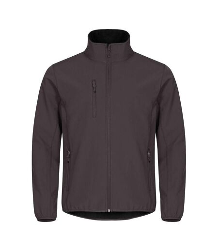 Mens Classic Soft Shell Jacket Blood Orange Clique