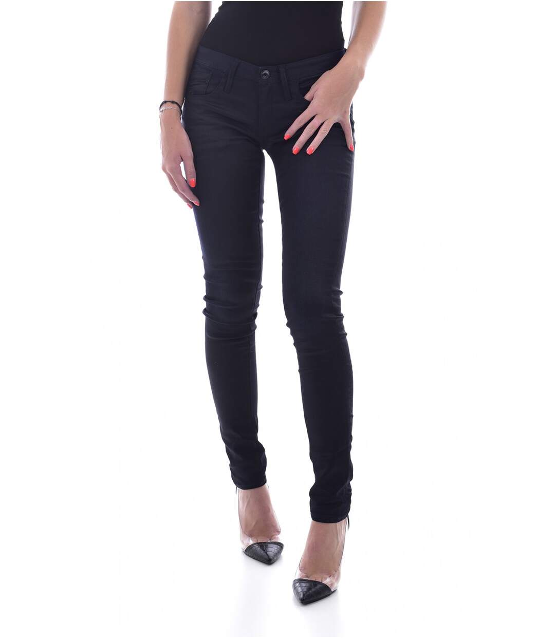 Jean skinny stretch effet ciré  -  G - star - Femme-1