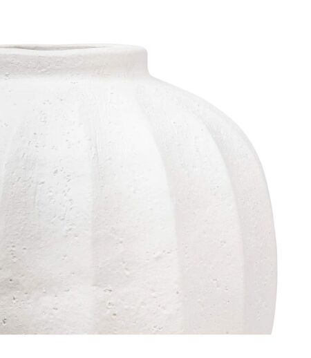 Vase Boule en Céramique Amia 28cm Blanc