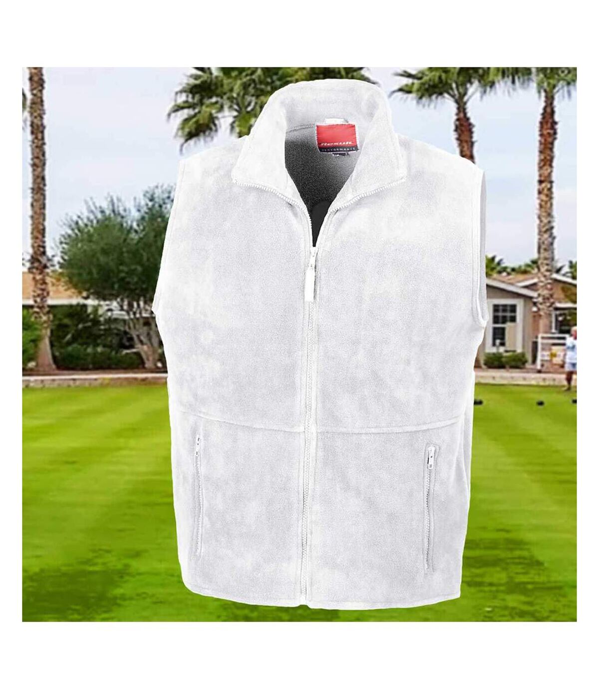 Result Mens Active Anti Pilling Fleece Bodywarmer Jacket (White)
