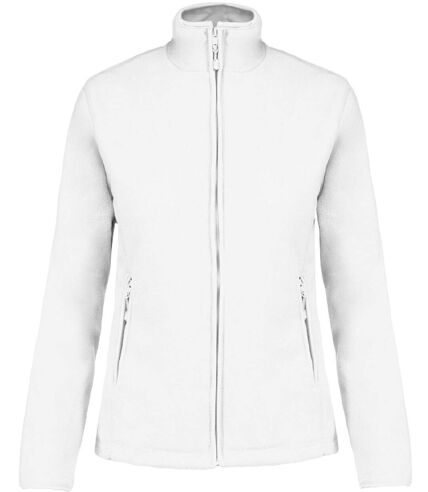 Veste micropolaire zippée - Femme - K907 - blanc