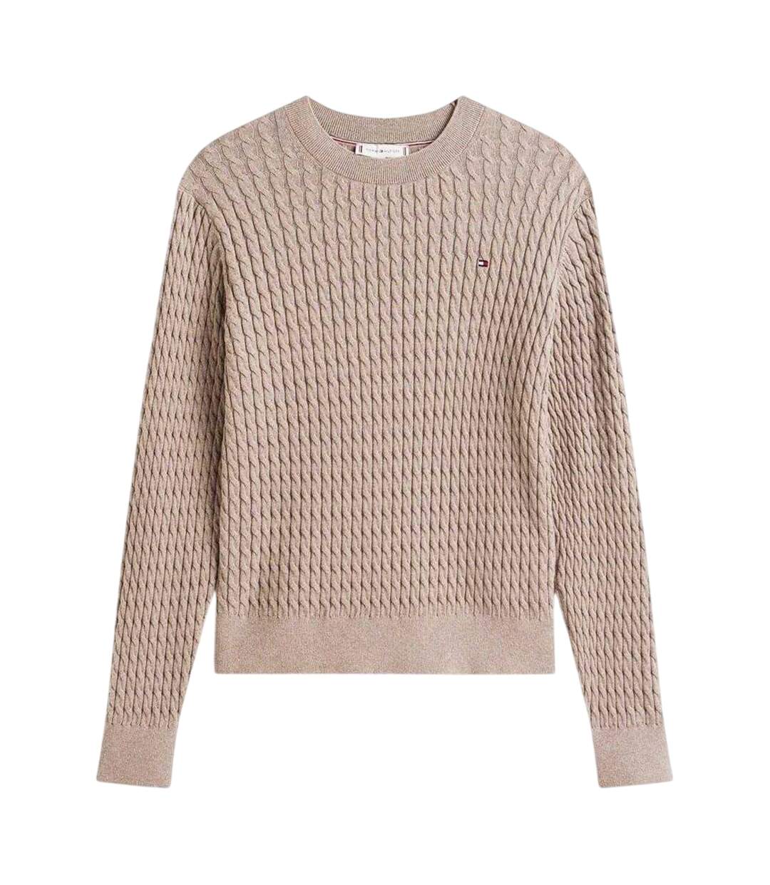 Sweat Femme Taupe Chiné Tommy Hilfiger-2