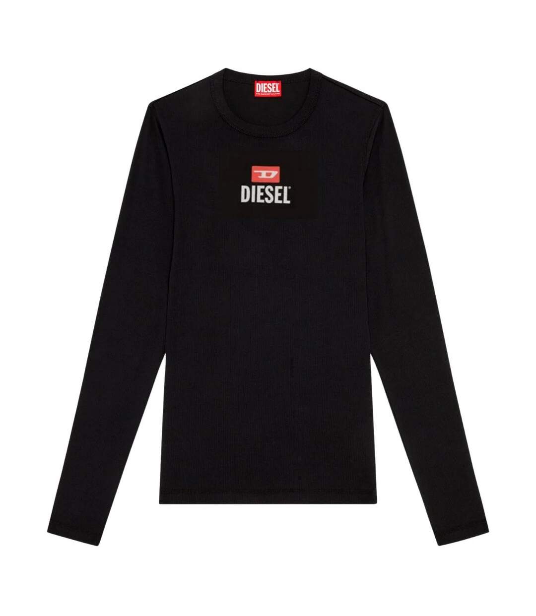 T-shirt Manches Longues Motif/style Logo Homme Noir Diesel-2