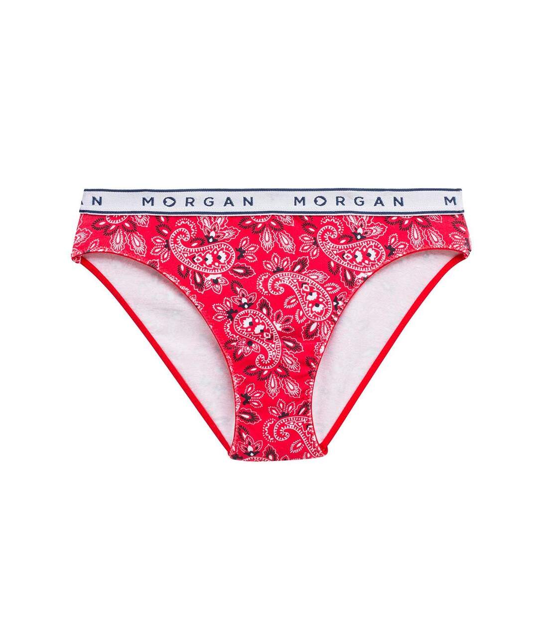 Slip en coton rouge Isa