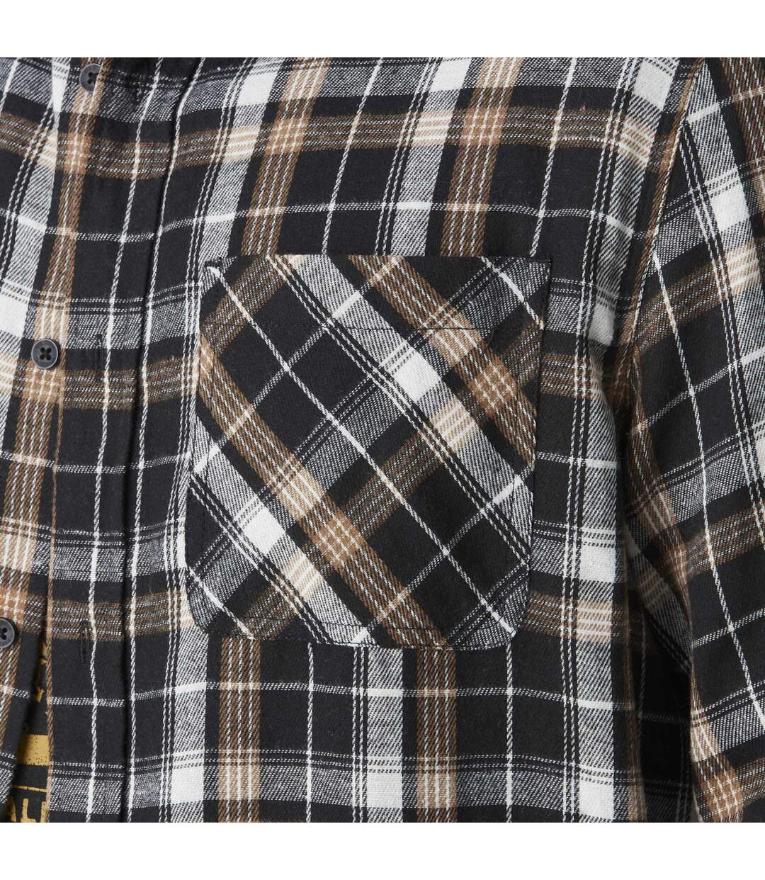 Chemise homme en flanelle à carreaux avec broderie dans le dos Tyler Vondutch