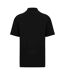 Mens pique drop shoulder polo shirt black Native Spirit-2