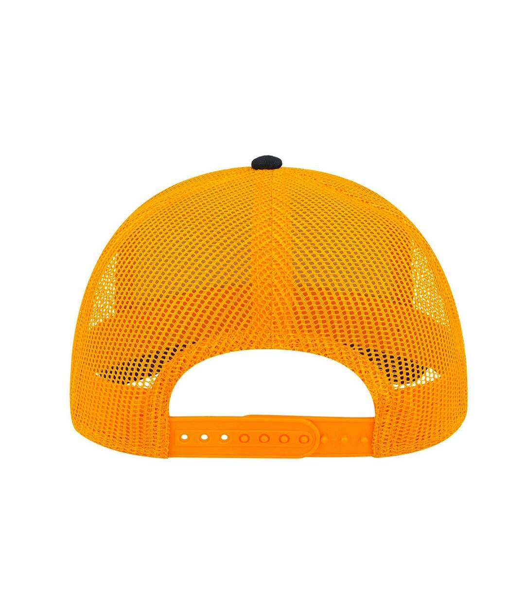 Casquette trucker rapper bleu marine / jaune Atlantis-2