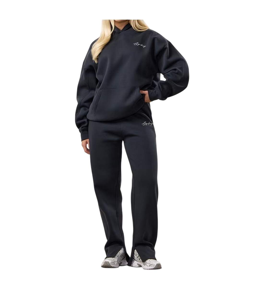 Pantalon De Jogging Femme Bleu Nuit Gym King-1