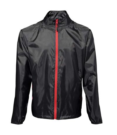 2786 - Lot de 2 vestes de pluie légères - Homme (Noir/Rouge) - UTRW7001