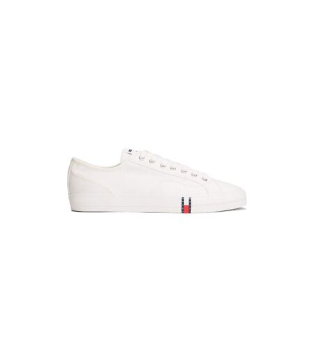 Mens Canvas Flat Trainers Ecru Tommy Jeans