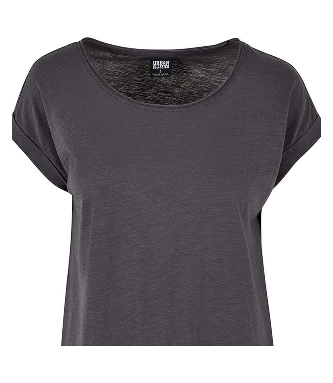 T-shirt Femme Gris Foncé Build Your Brand-2