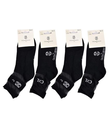 Chaussettes femme CHRISTIAN LACROIX Qualité et Confort-Assortiment modèles photos selon arrivages- Pack de 4 Paires CXL Maille Crystal