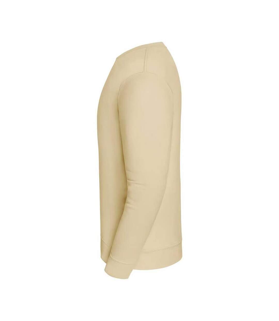Sweat Uni Col Ars-du-cou Iconic Premium Homme Beige Fruit Of The Loom-3