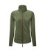 Veste polaire artisan femme vert kaki foncé / marron Premier-1
