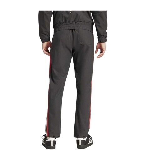 Mens Ajax Amsterdam Tracksuit Bottoms Black Red White Adidas