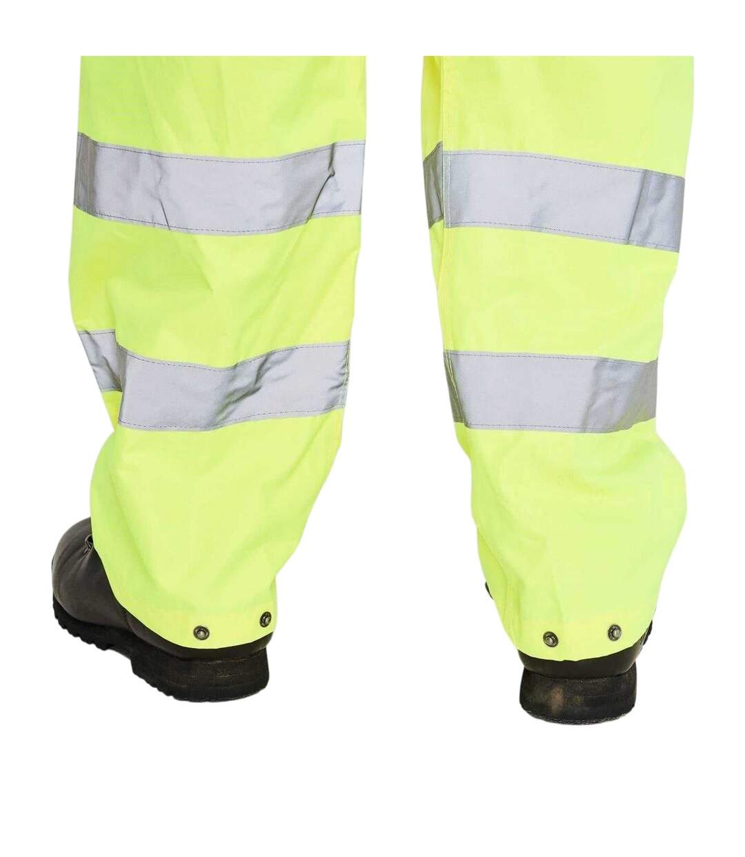 Mens Hi-vis Waterproof Trousers Yellow Dunlop-4