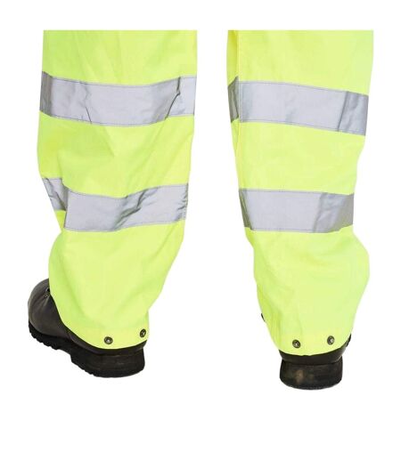 Mens Hi-vis Waterproof Trousers Yellow Dunlop