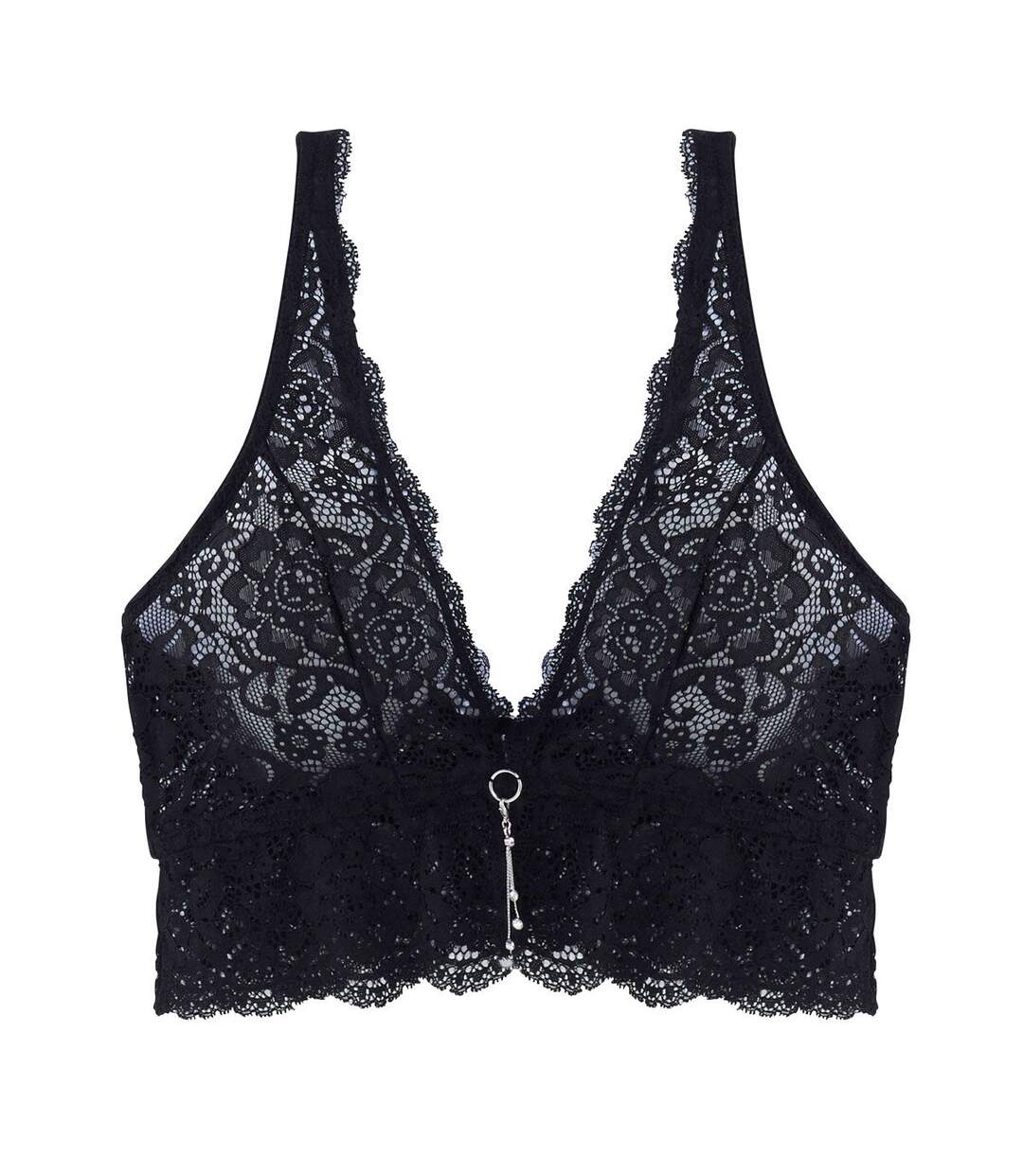 Soutien-gorge triangle sans armatures noir Feu aux Poudres