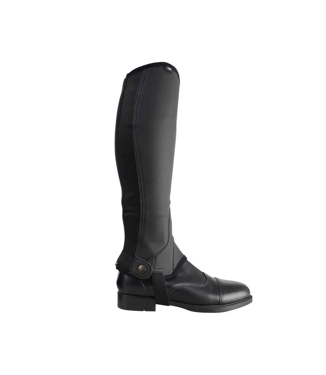 Demi-jambières En Cuir Combi Adulte Noir HyLAND-2
