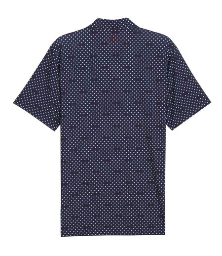 Mens Burgh Performance Polo Shirt Dark Navy White Puma
