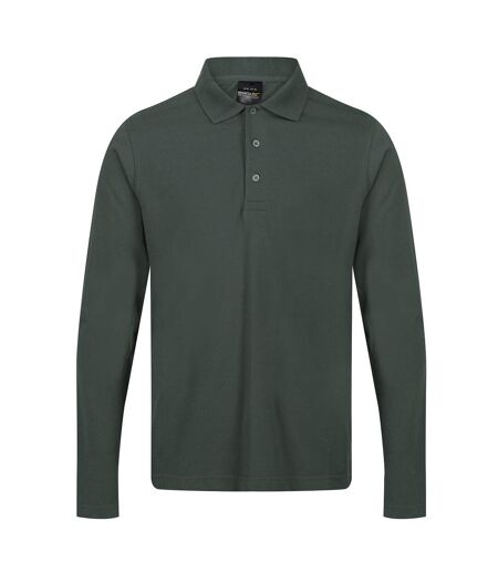 Regatta Mens Pro Long-Sleeved Polo Shirt (Dark Green)