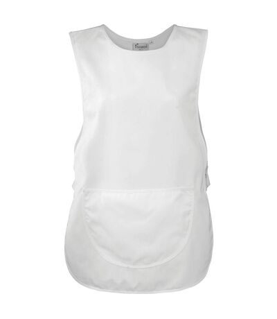 Premier Ladies/Womens Pocket Tabard/Workwear (Pack of 2) (White) (XXL)