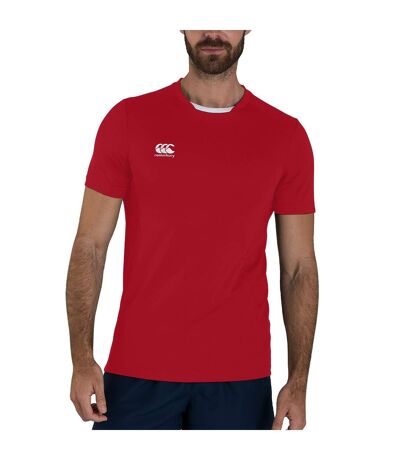 Unisex Adult Club Dry T-shirt Red Canterbury
