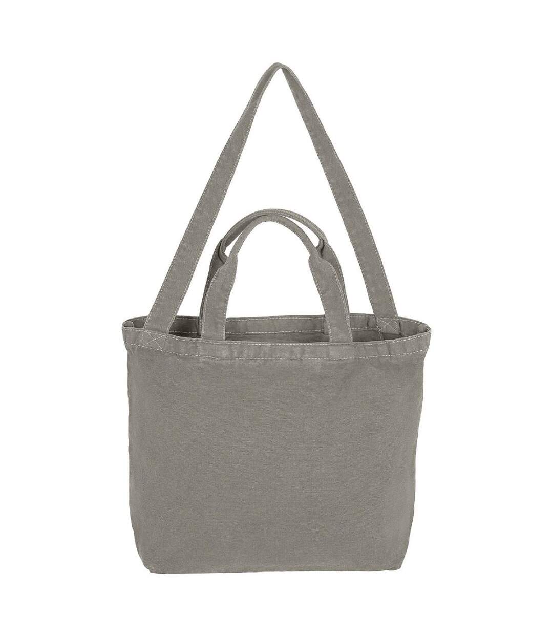 Cabas zippé en toile - Fourre-tout - CA-4432 ZCS - gris naturel-1