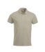 Mens Classic Lincoln Polo Shirt Light Beige Clique-2