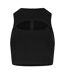 Womens/ladies Plain Cut Out Slim Tank Top Black Jack Wills-2