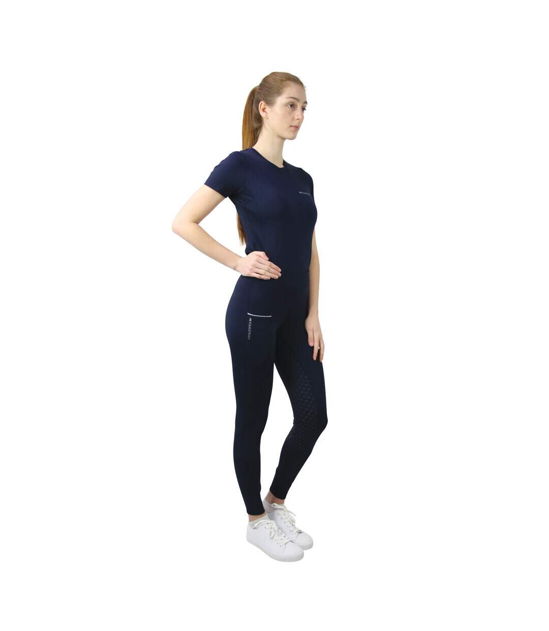 Collant d´équitation synergy femme bleu marine Hy-1