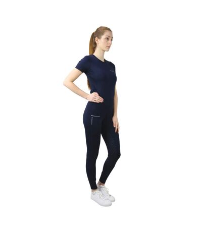 Hy Womens/Ladies Synergy Horse Riding Tights (Navy)