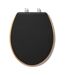 Abattant WC effet bois MODERN COLOR - Noir-1