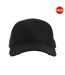 Lot de 2  casquettes rapper adulte noir Atlantis-1