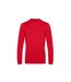 Sweatshirt À Manches Longues Pour Hommes Rouge B&C-2