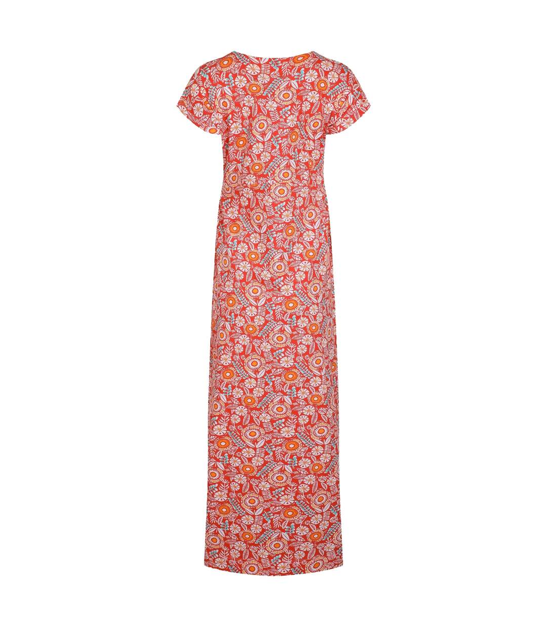 Womens/ladies mirren all-over print maxi dress tango red Weird Fish-2