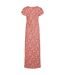 Womens/ladies mirren all-over print maxi dress tango red Weird Fish-2