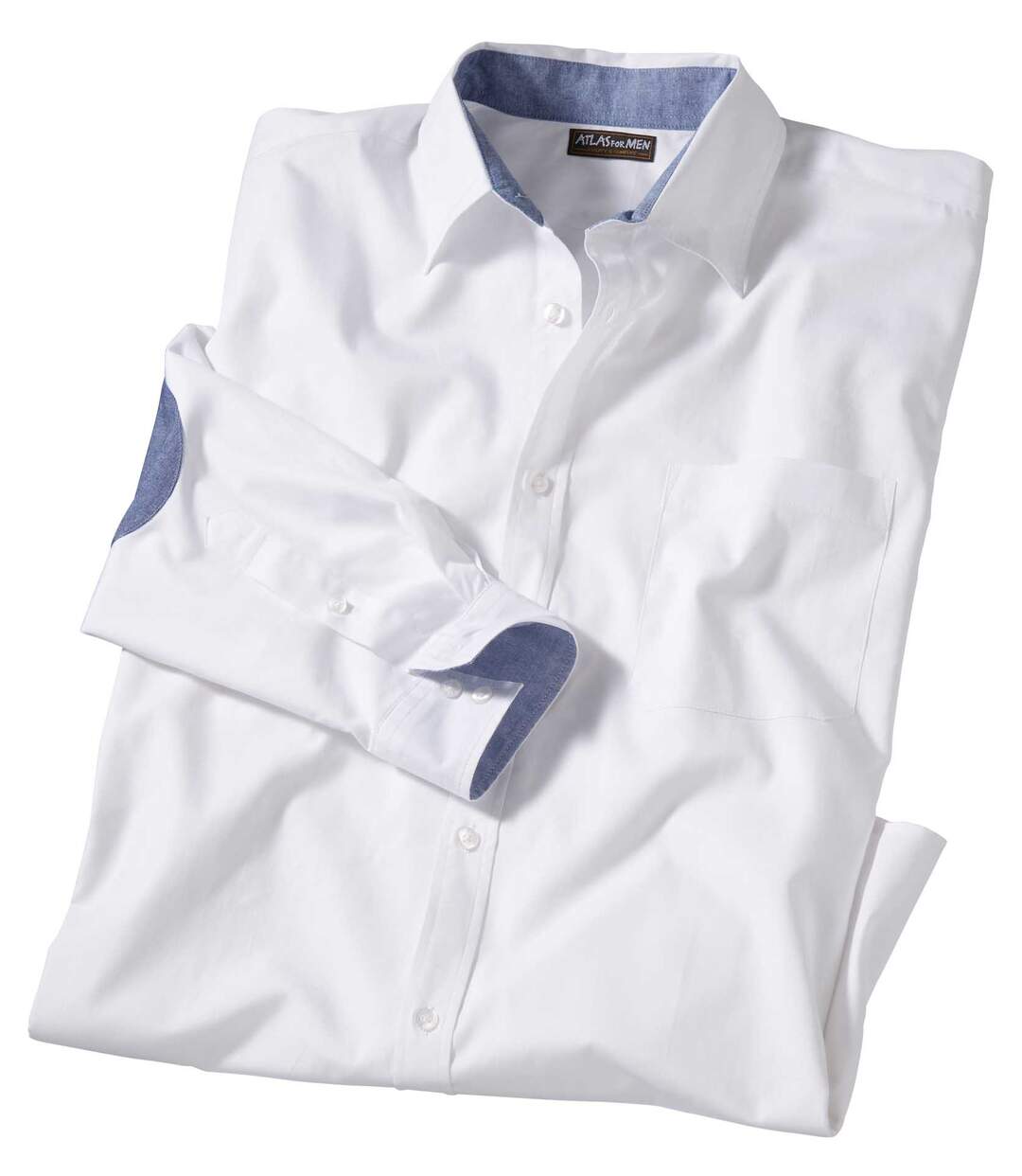 Chemise blanche à manches longues homme-4